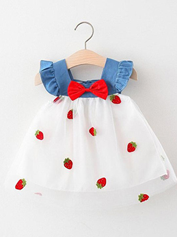 Baby-Dress-Summer-Denim-Girls-Clothes-With-Strawberry-Lace-Kids