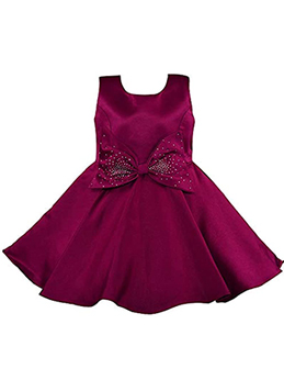 Baby Girls Satin Frock Birthday Dress for Girls - Fshoppers