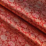 Deep Maroon Pure Katan Silk Banarasi Handloom Fabric