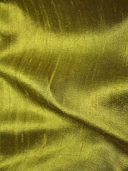 GREEN RAW SILK FABRIC