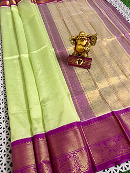 Mangalagiri Tissue Pattu Saree-1