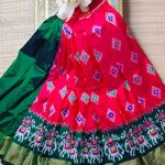 Pochampally-ikkat-silk-lehengas